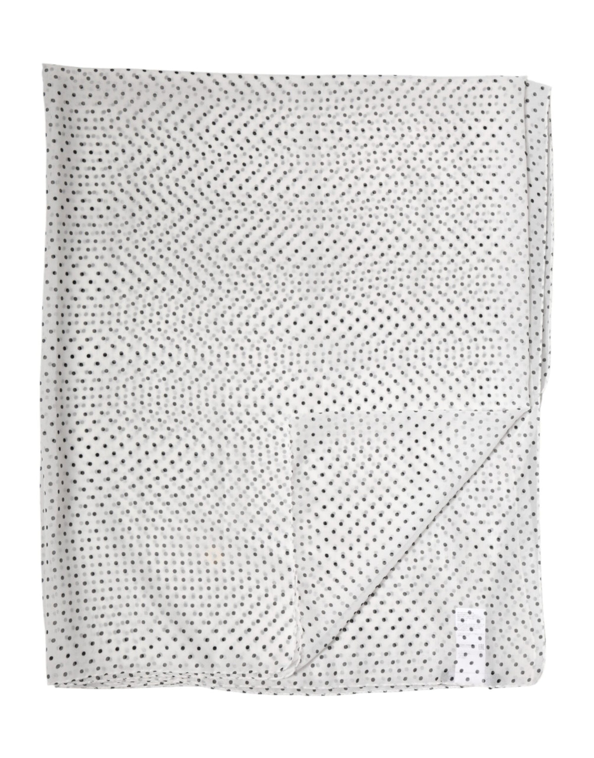 Dolce & Gabbana Écharpe en Polyester à Pois Blanc
