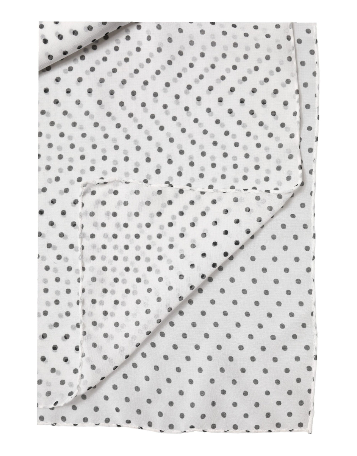Dolce & Gabbana Écharpe en Polyester à Pois Blanc