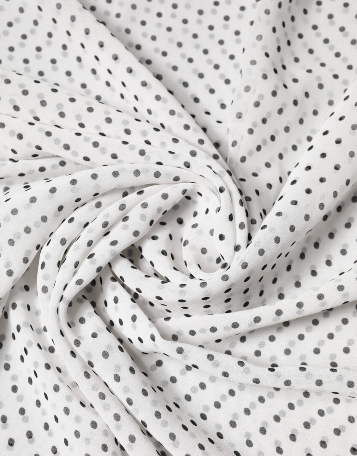 Dolce & Gabbana Écharpe en Polyester à Pois Blanc