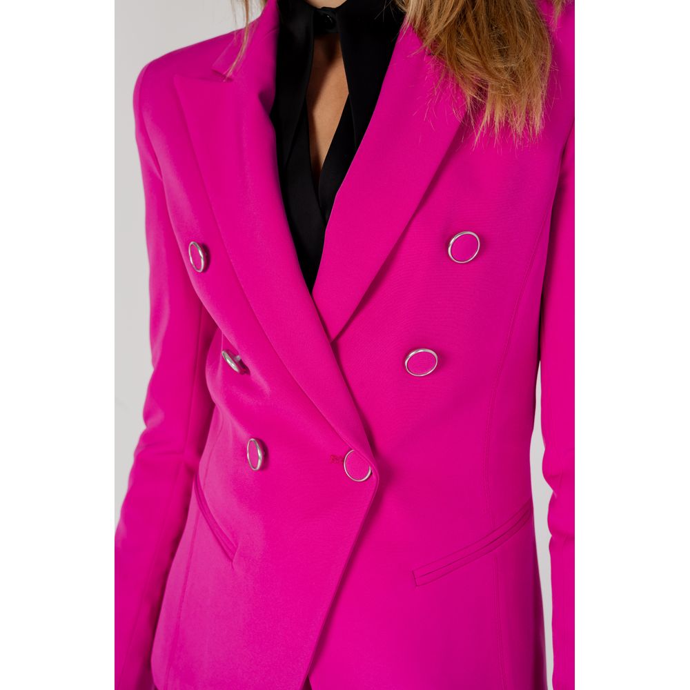 Silence Pink Polyester Blazer