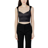 Silence NP1001 CAT Black Polyester Top for Women