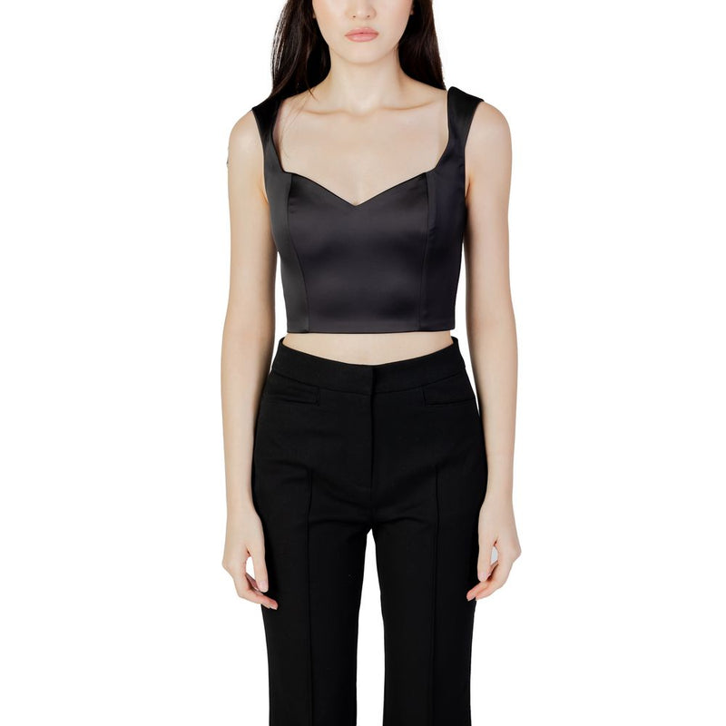 Silence NP1001 CAT Top Noir en Polyester pour Femmes