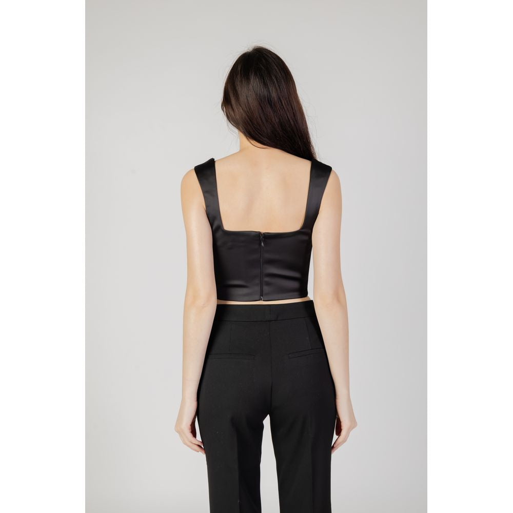 Silence NP1001 CAT Black Polyester Top for Women