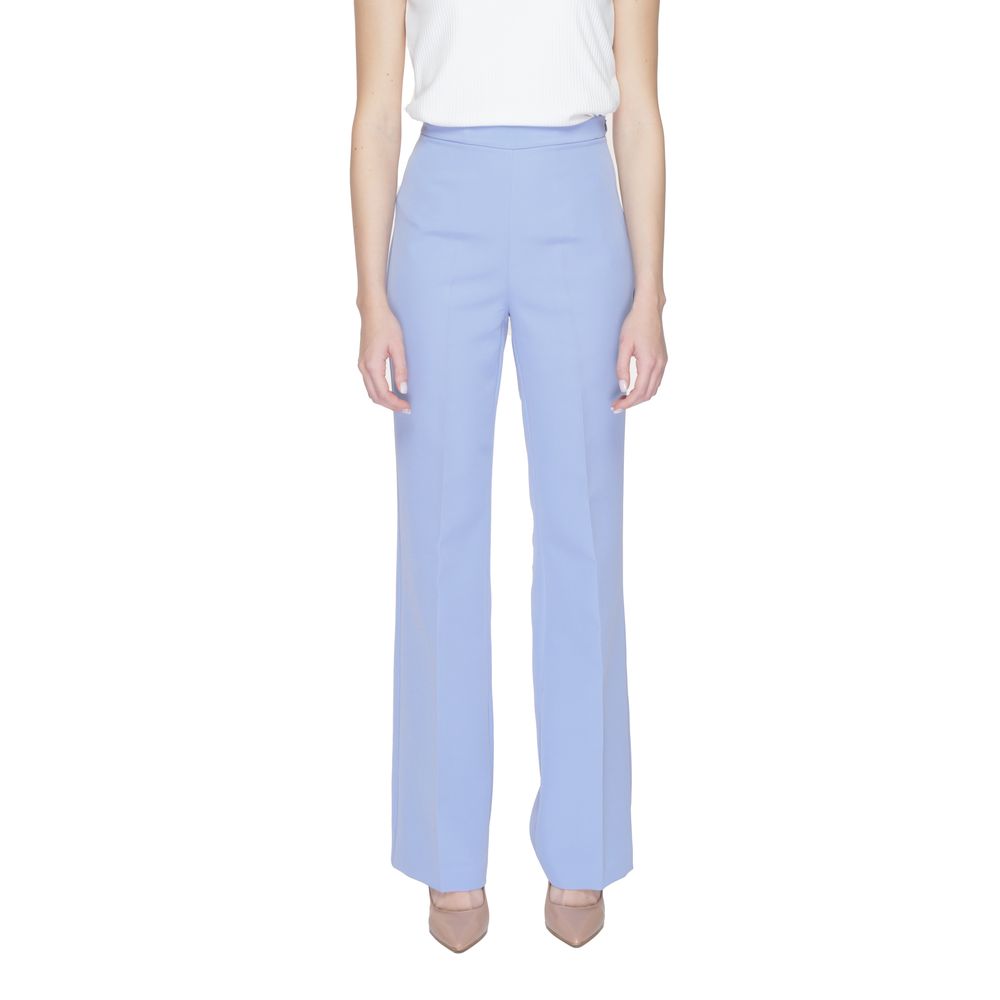 Silence SD2013 Purple Polyester Casual Pants for Women