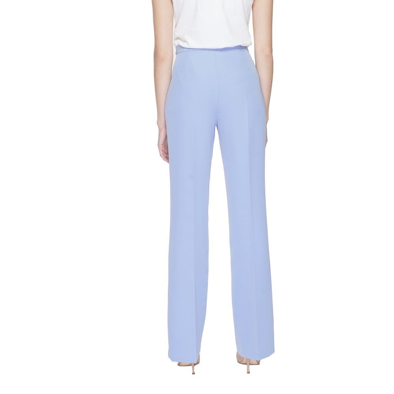 Silence SD2013 Purple Polyester Casual Pants for Women