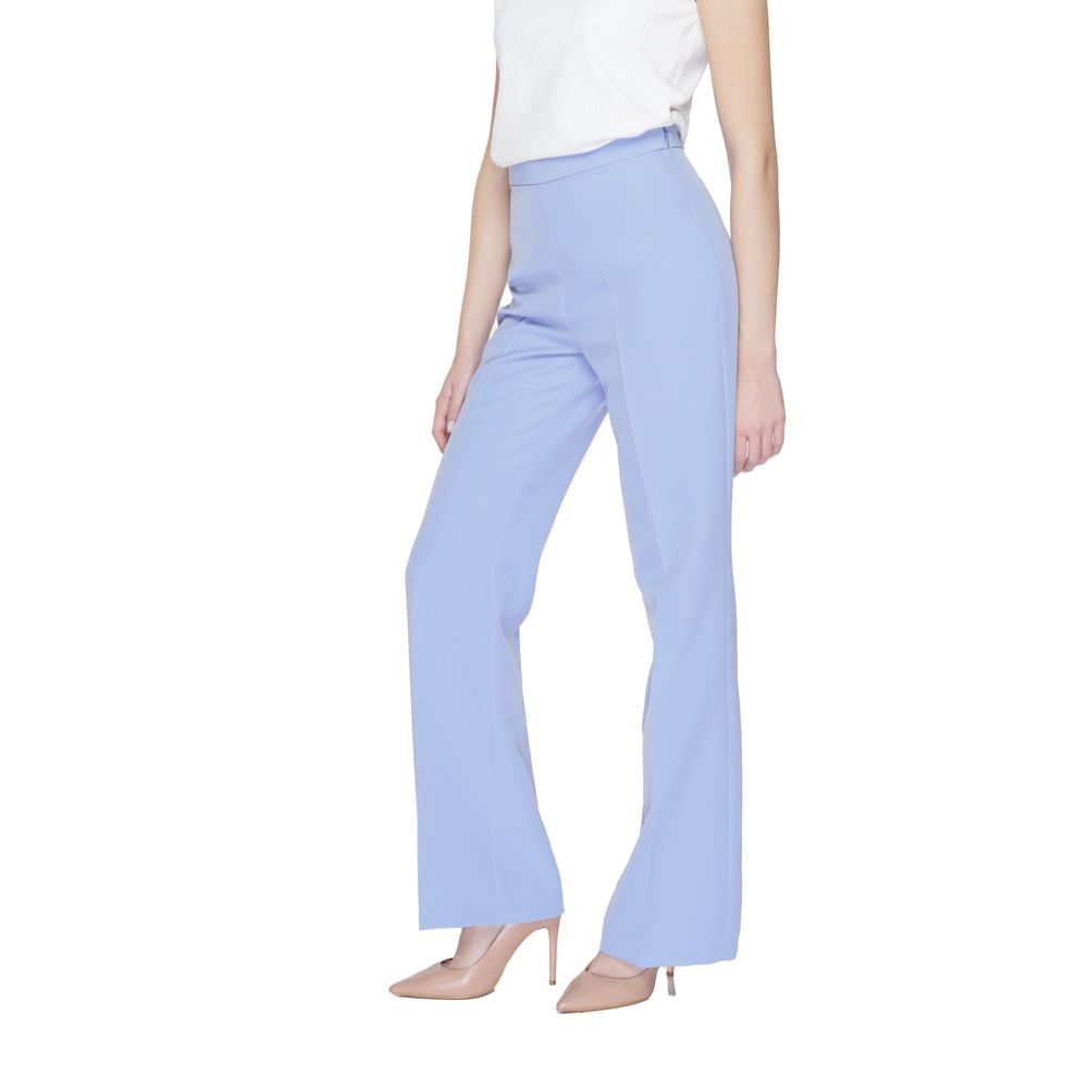 Silence SD2013 Purple Polyester Casual Pants for Women