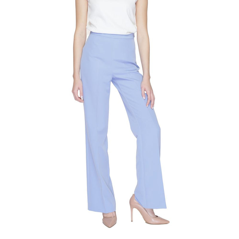 Silence SD2013 Purple Polyester Casual Pants for Women