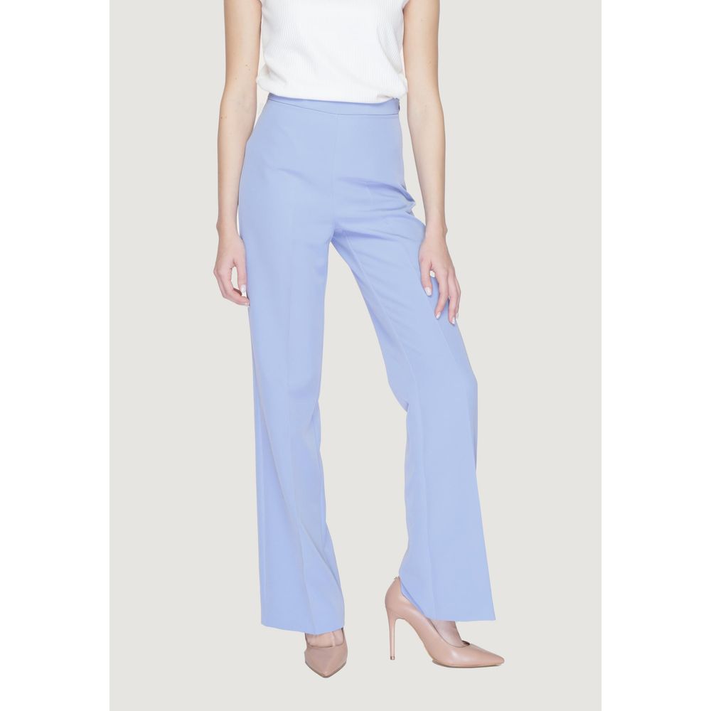 Silence SD2013 Purple Polyester Casual Pants for Women