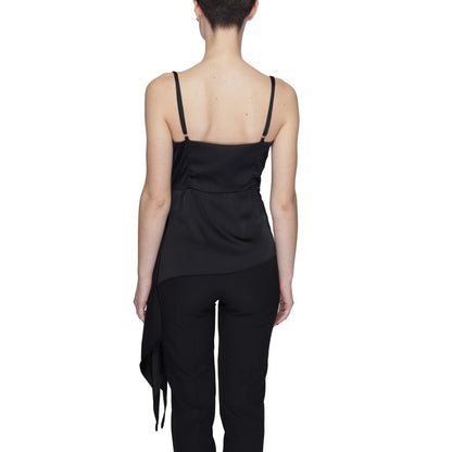 Silence Black Polyester Top