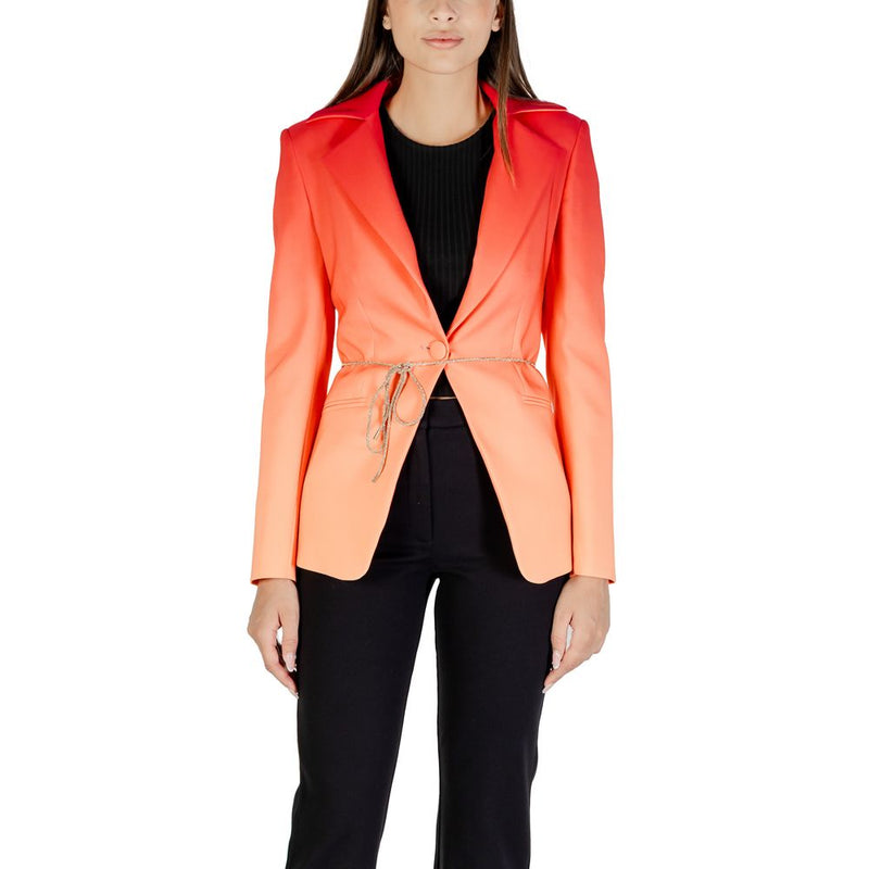 Silence SD5031PE24 Orange Polyester Blazer for Women