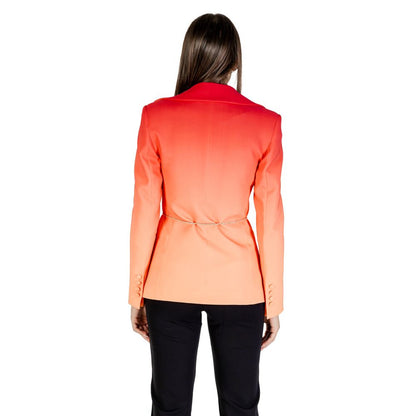 Silence Orange Polyester Blazer