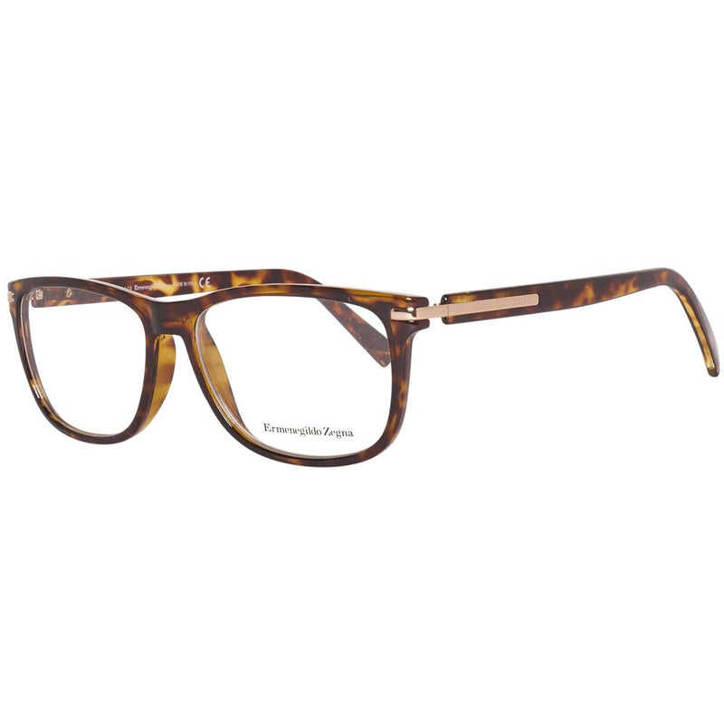 Ermenegildo Zegna Lunettes en Plastique Marron (Montures)