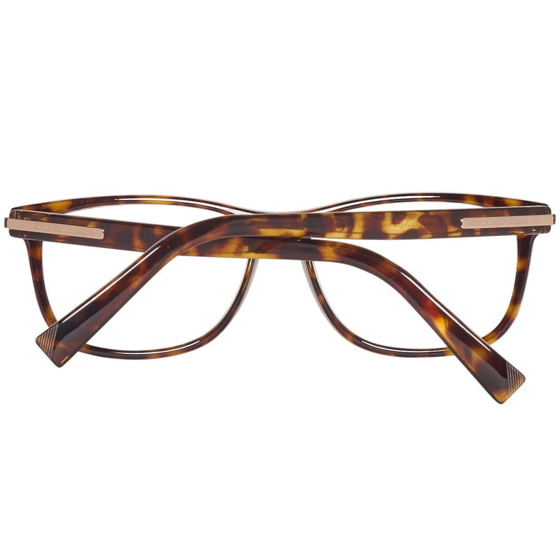 Ermenegildo Zegna Lunettes en Plastique Marron (Montures)