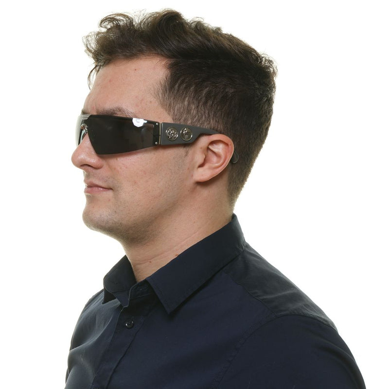 Lunettes de soleil Roberto Cavalli en métal et plastique noirs