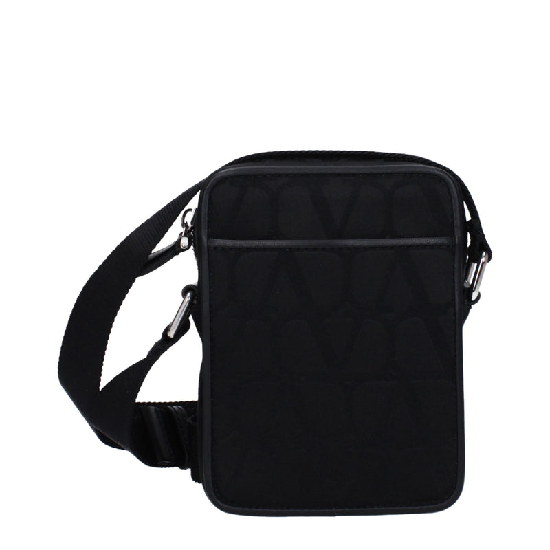 Sac à bandoulière en tissu noir Valentino Garavani