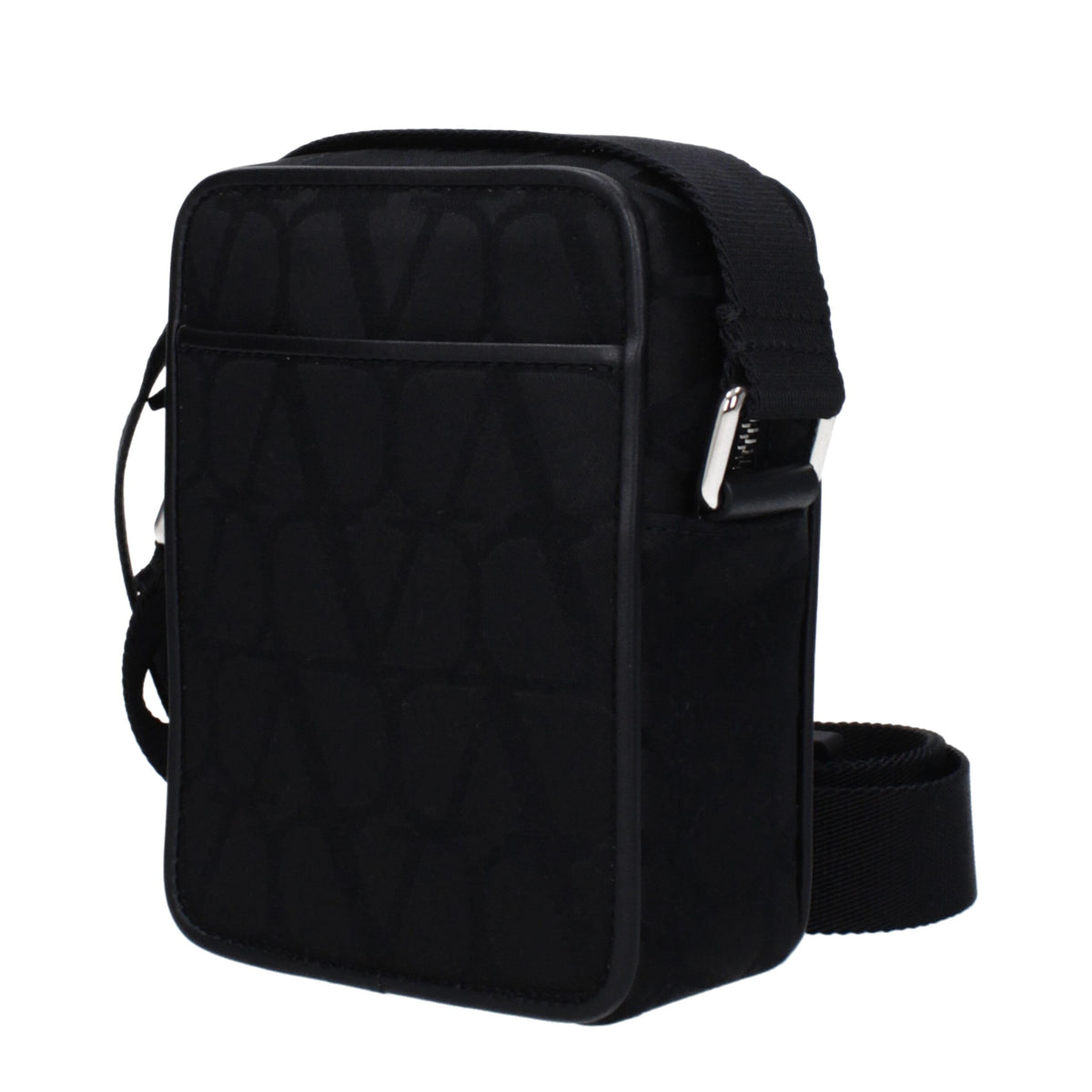 Sac à bandoulière en tissu noir Valentino Garavani