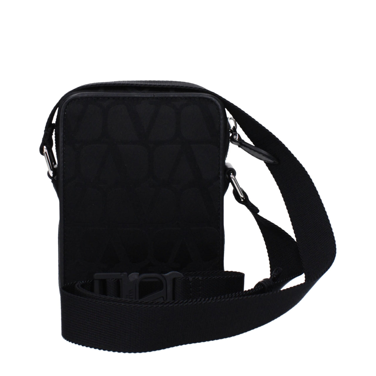 Sac à bandoulière en tissu noir Valentino Garavani