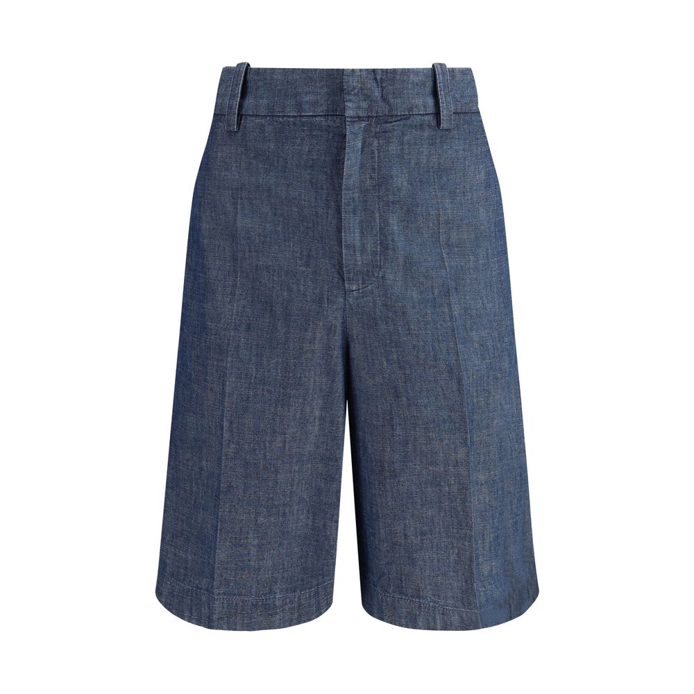 Short bermuda en coton bleu Jil Sander