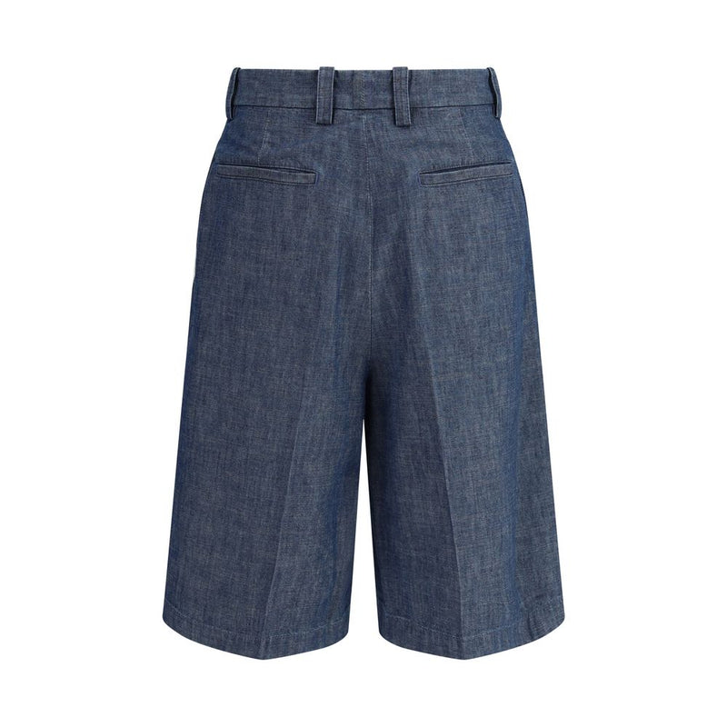 Short bermuda en coton bleu Jil Sander