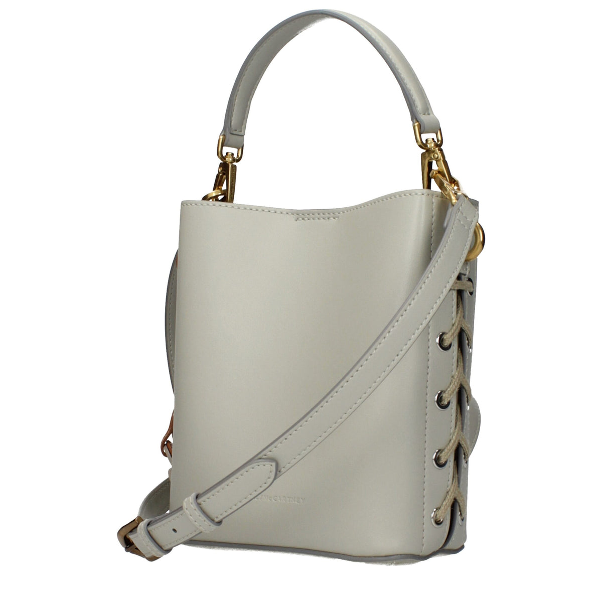 Stella McCartney Sac à main en cuir gris - Luxe éco-responsable