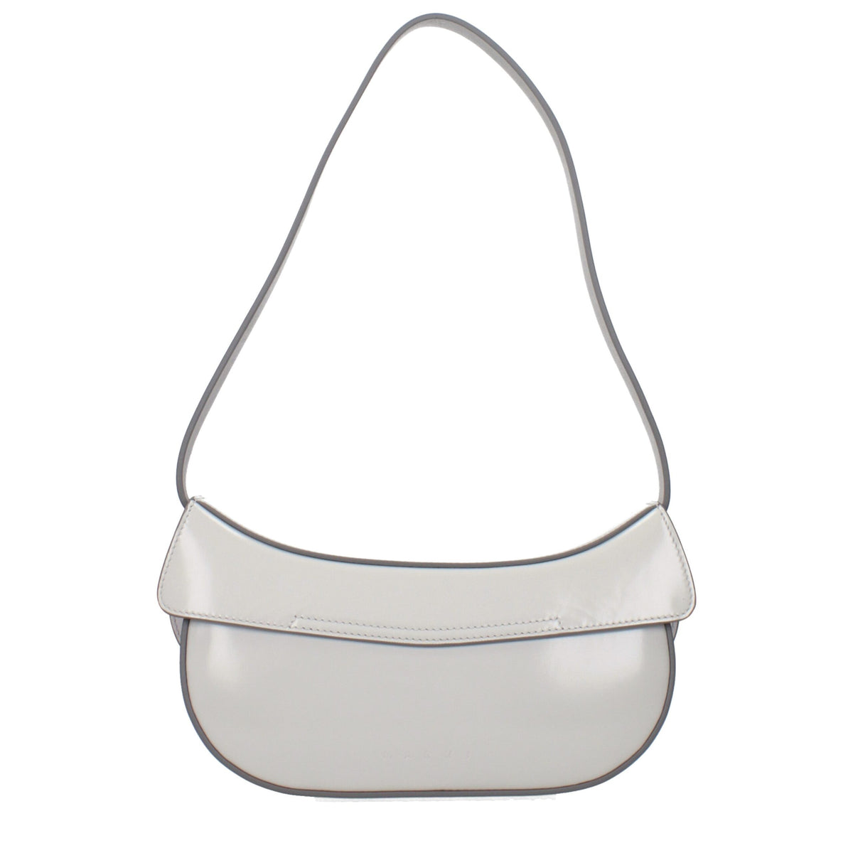Marni Gray Leather Shoulder Bag - Stylish and Functional Accessory