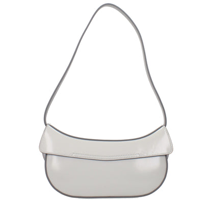 Sac bandoulière en cuir gris Marni