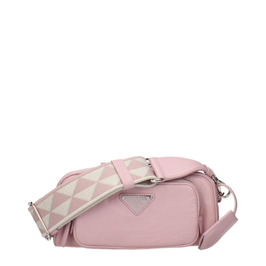 Sac bandoulière Prada en cuir rose