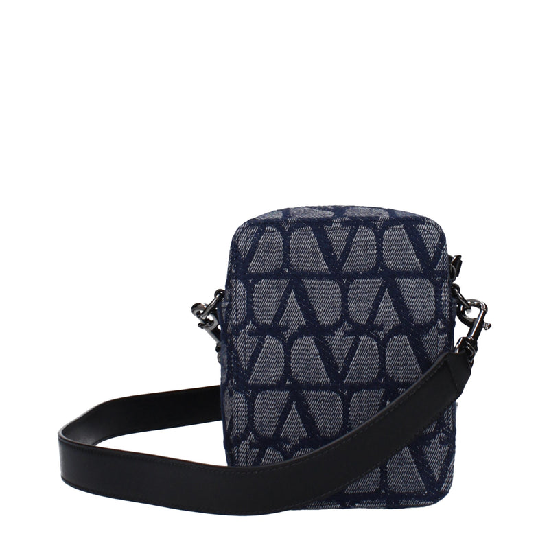 Sac à bandoulière en tissu bleu Valentino Garavani
