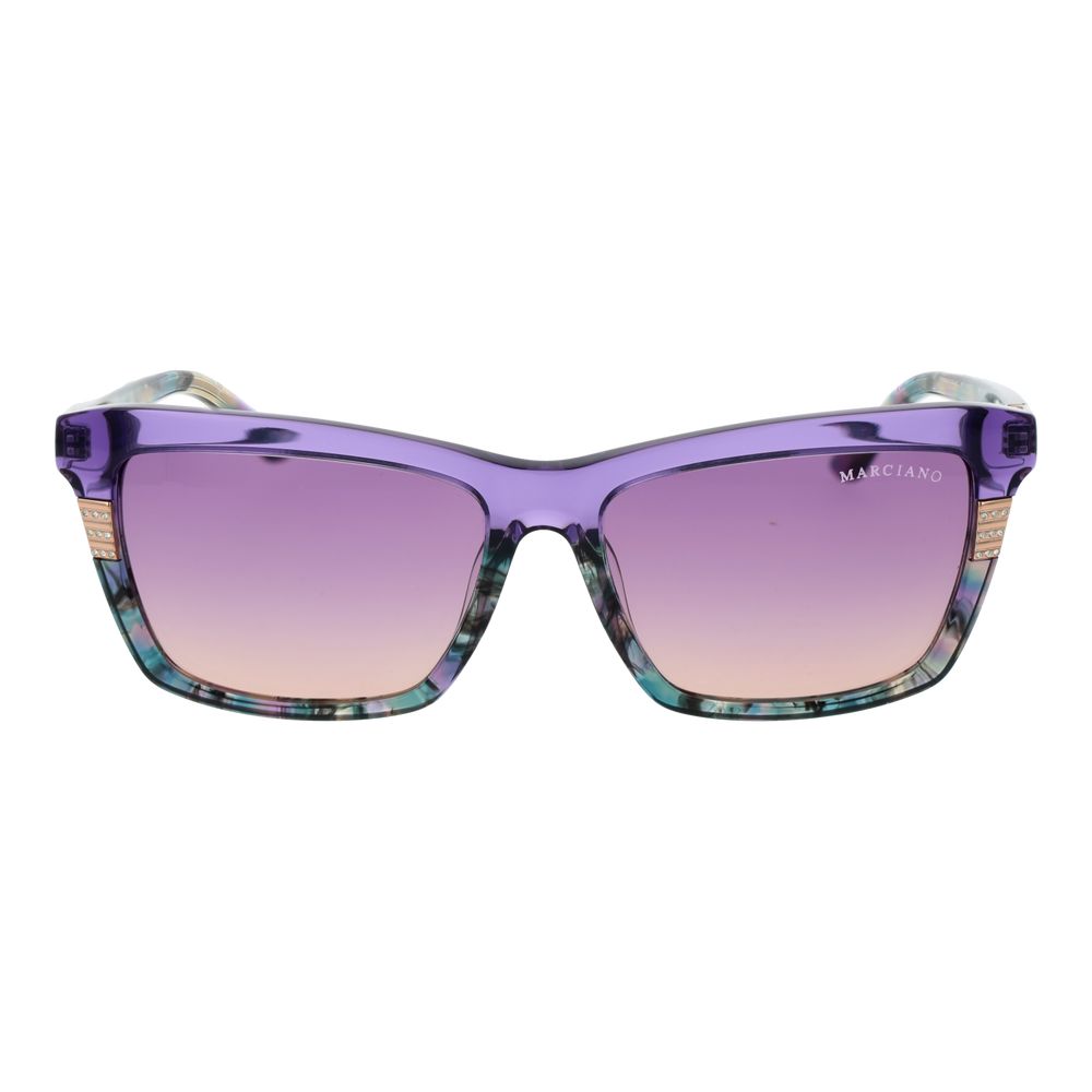 Lunettes de soleil en acétate violet Marciano by Guess pour femmes