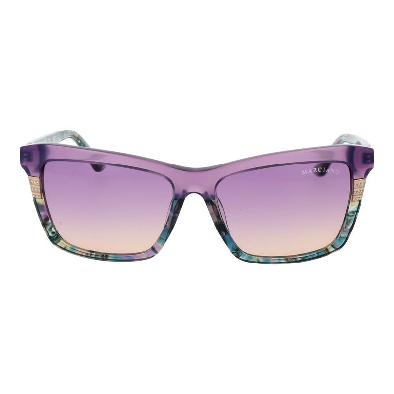 Lunettes de soleil en acétate violet Marciano by Guess pour femmes