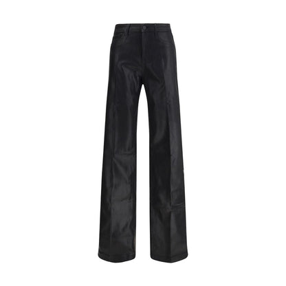 Pantalon décontracté en coton noir L'Agence