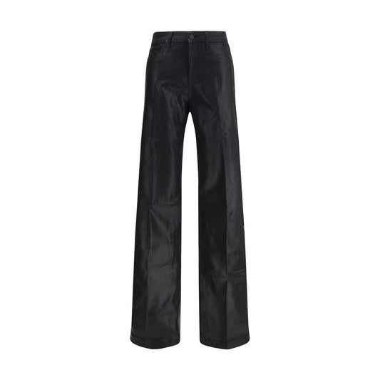 Pantalon décontracté en coton noir L'Agence