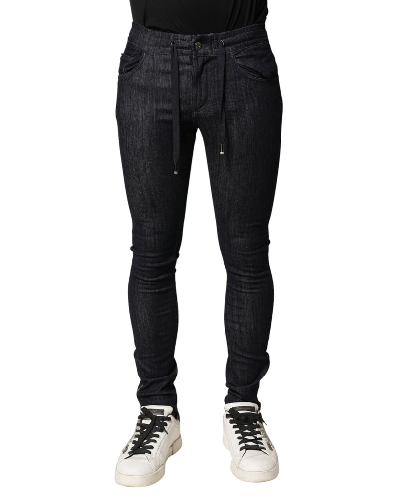 Jean skinny en coton stretch noir Dolce &amp; Gabbana pour homme