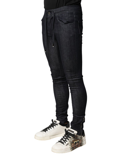 Jean skinny en coton stretch noir Dolce &amp; Gabbana pour homme