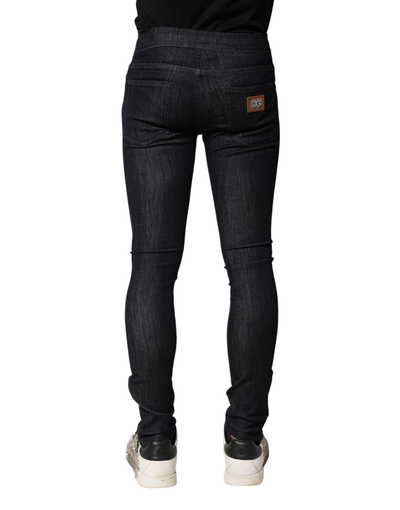 Jean skinny en coton stretch noir Dolce &amp; Gabbana pour homme