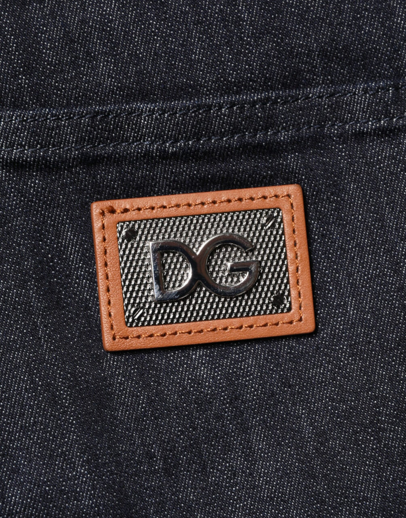 Jean skinny en coton stretch noir Dolce &amp; Gabbana pour homme