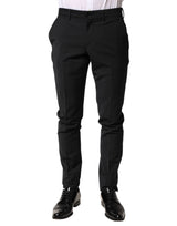 Pantalon tailleur noir en laine pour homme Dolce &amp; Gabbana