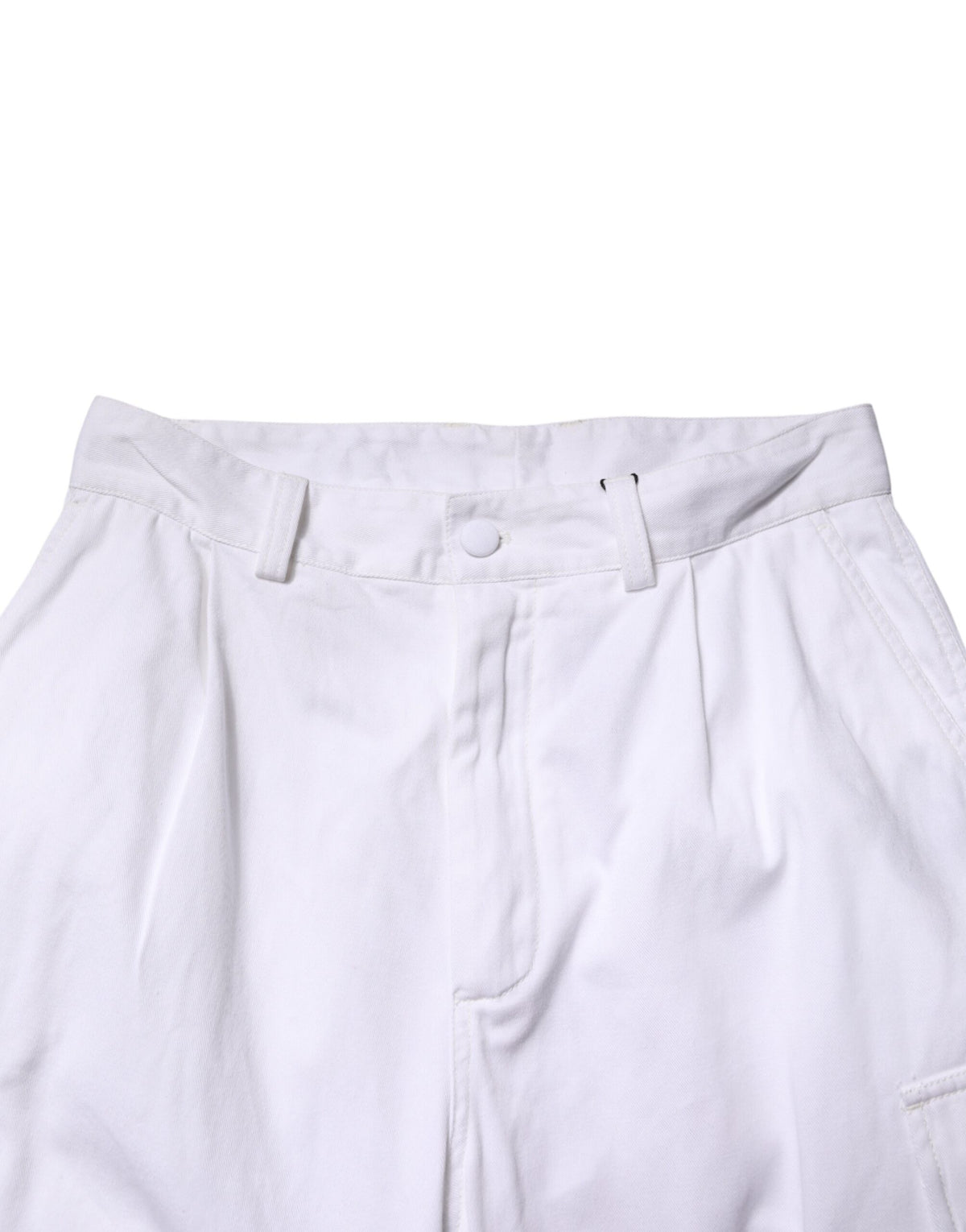 Pantalon cargo en denim blanc Dolce &amp; Gabbana pour homme