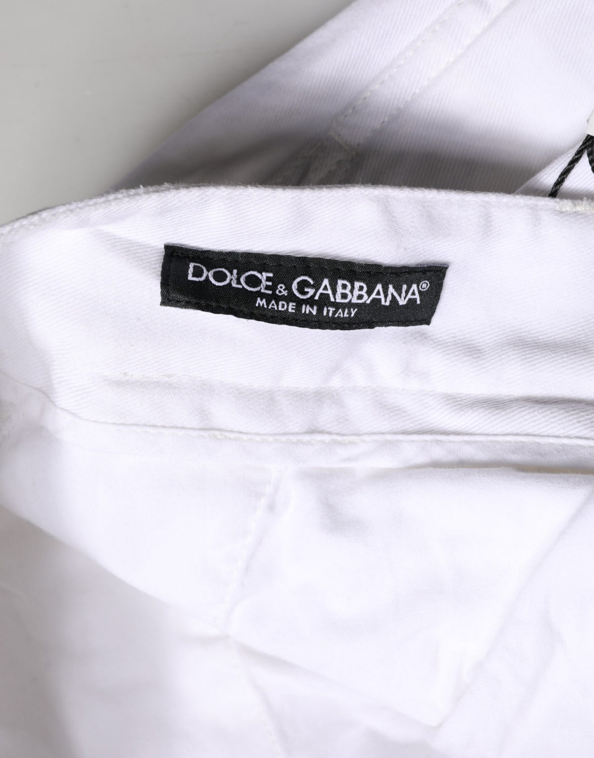 Pantalon cargo en denim blanc Dolce &amp; Gabbana pour homme