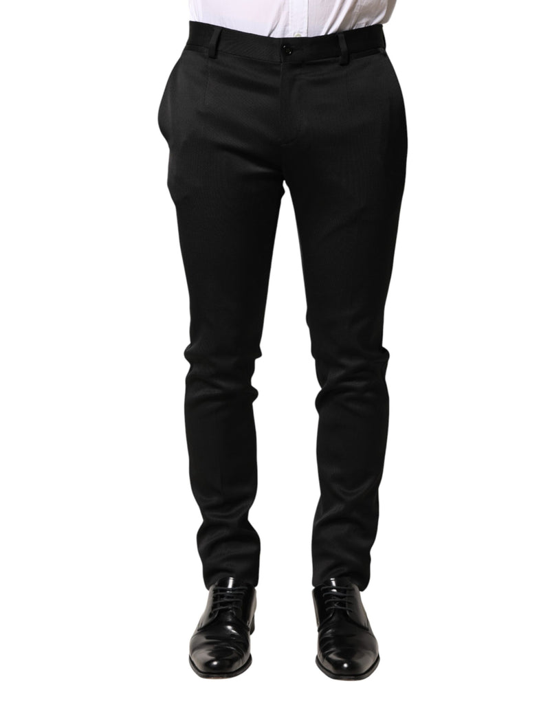 Pantalon habillé Dolce &amp; Gabbana en viscose noire pour homme