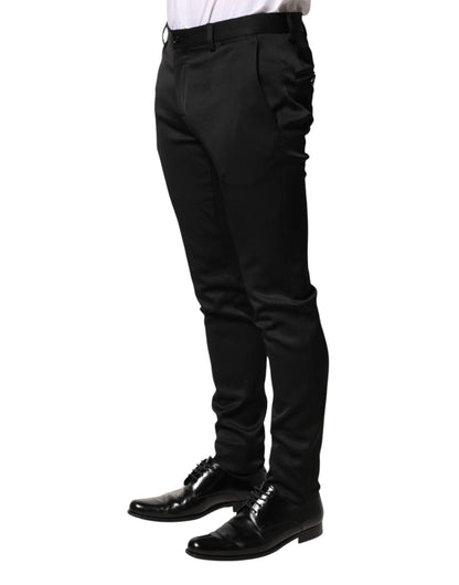 Pantalon habillé Dolce &amp; Gabbana en viscose noire pour homme
