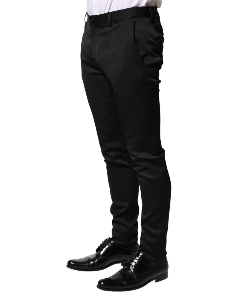 Pantalon habillé Dolce &amp; Gabbana en viscose noire pour homme
