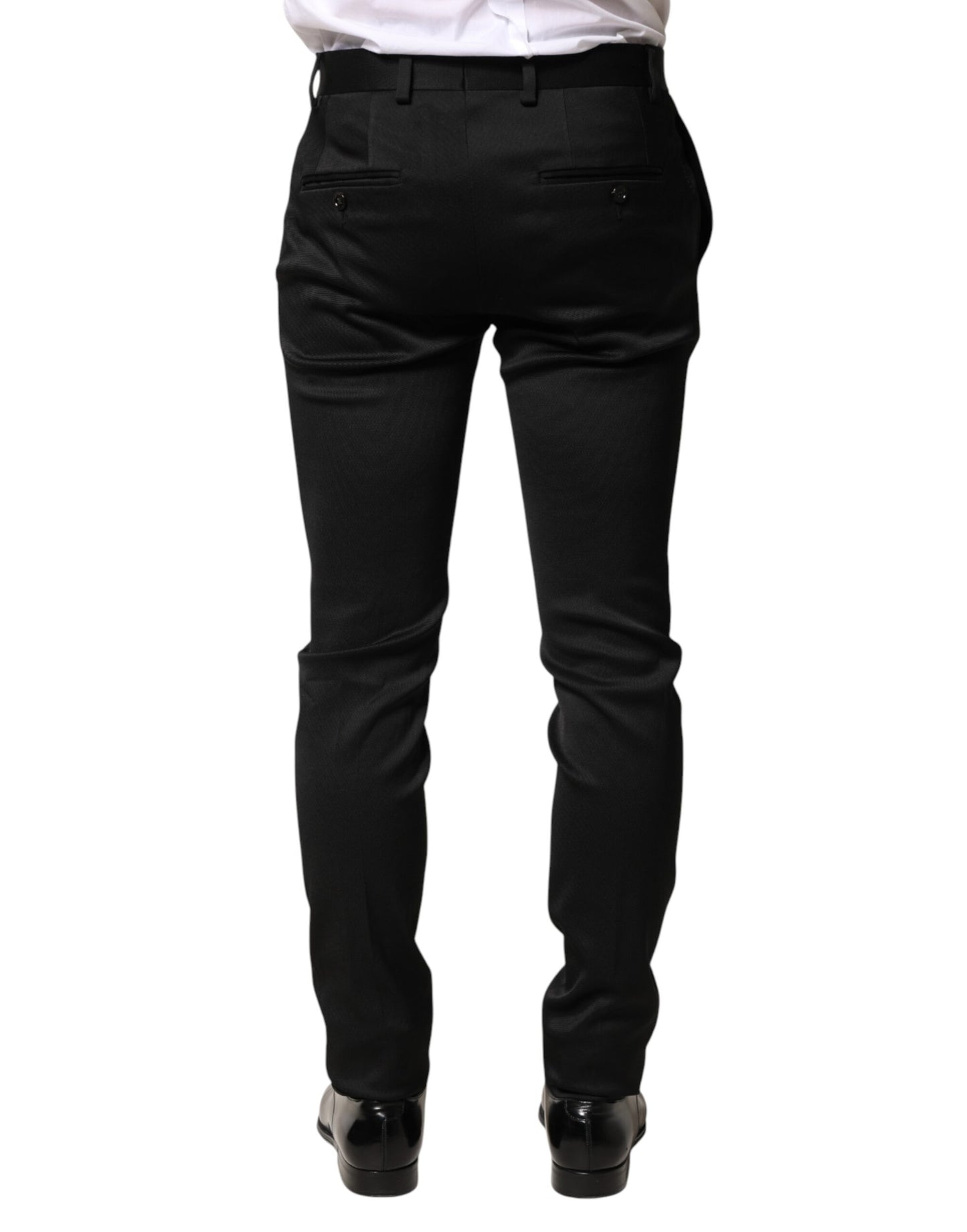 Pantalon habillé Dolce &amp; Gabbana en viscose noire pour homme
