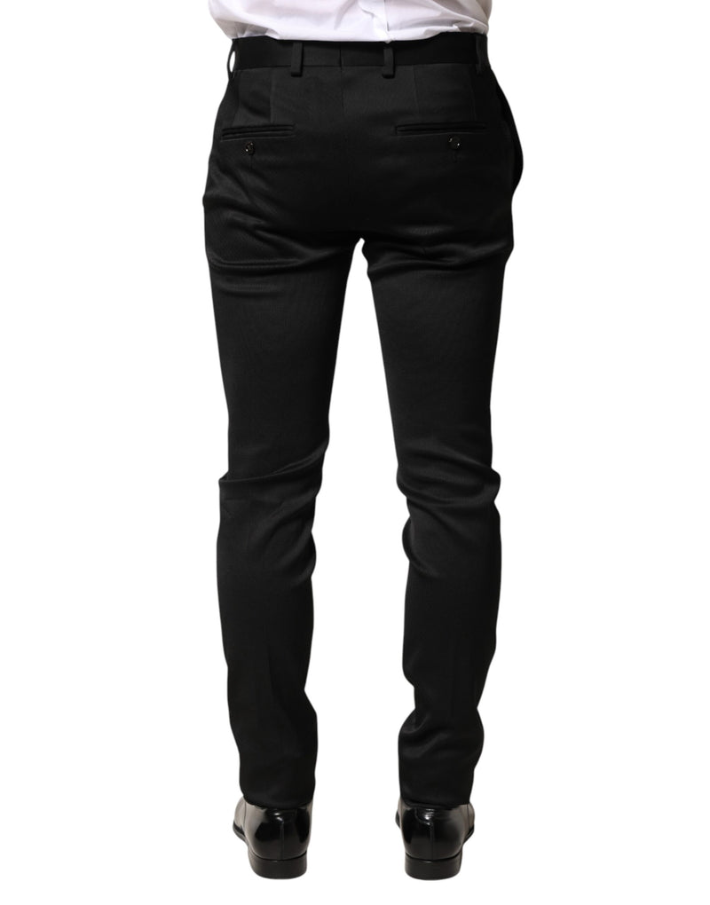 Pantalon habillé Dolce &amp; Gabbana en viscose noire pour homme