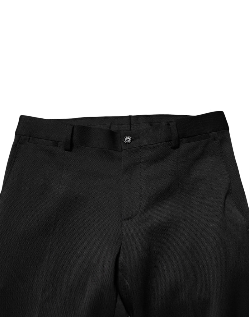 Pantalon habillé Dolce &amp; Gabbana en viscose noire pour homme