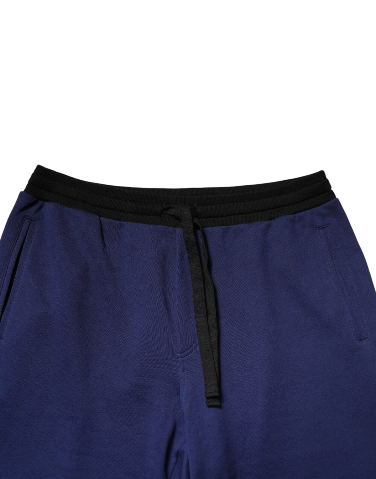 Pantalon de jogging Dolce &amp; Gabbana bleu en coton taille mi-haute