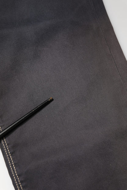 Jean skinny gris foncé Jeckerson pour homme, taille mi-haute