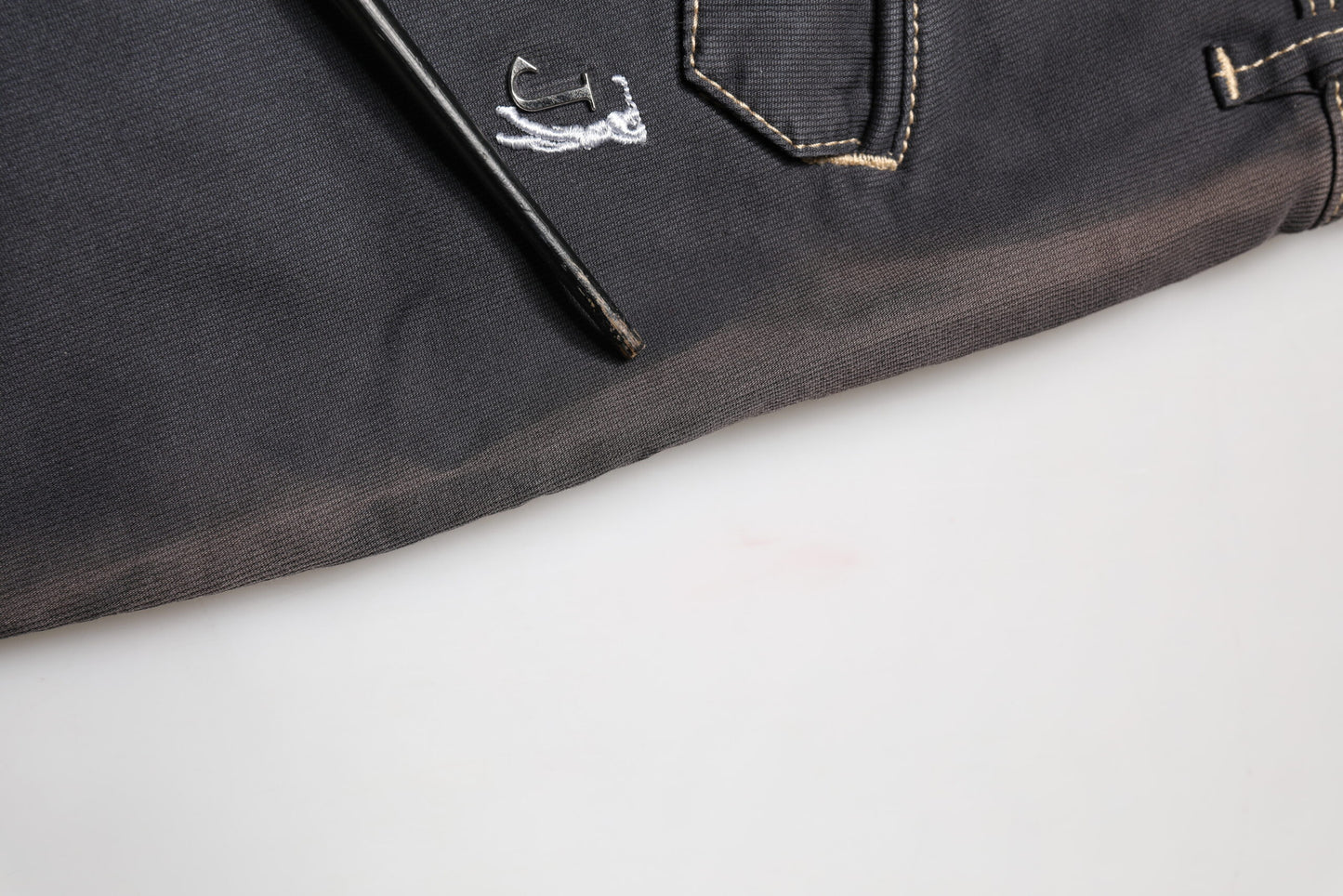 Jean skinny gris foncé Jeckerson pour homme, taille mi-haute