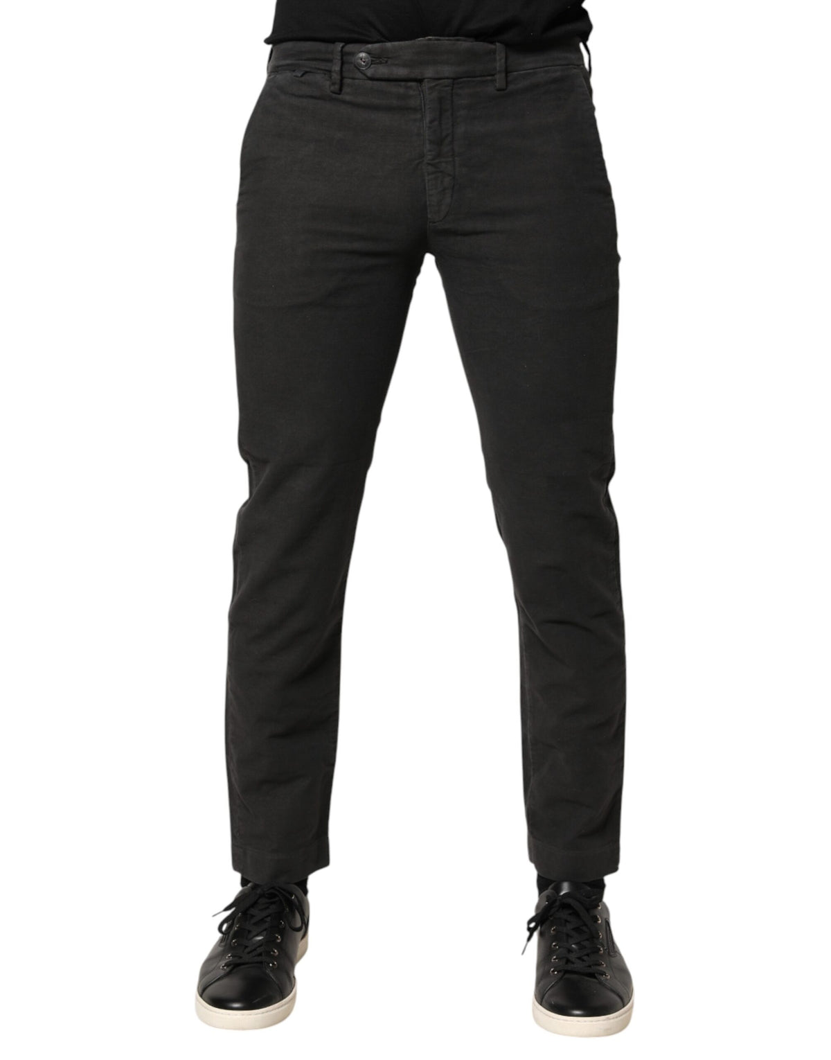 Maison Clochard Jeans Denim Skinny Homme Gris Foncé