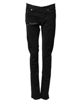 Pantalon skinny en denim noir déchiré pour homme Karl Lagerfeld